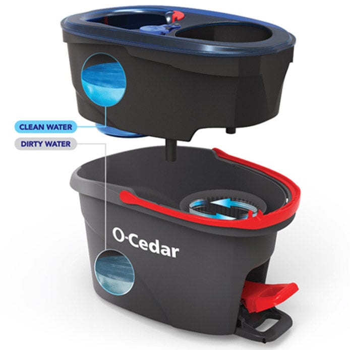 O-Cedar RinseClean Spin Mop & Two Bucket System