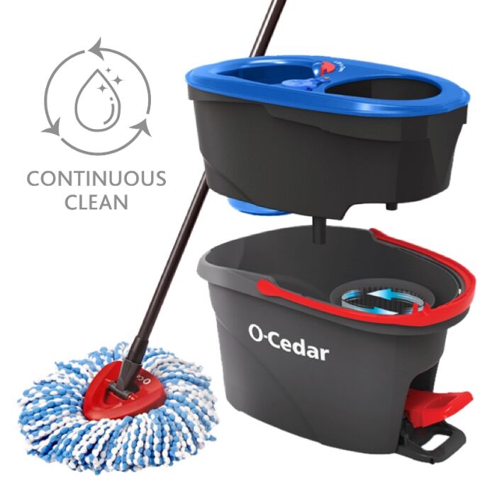 O-Cedar RinseClean Spin Mop & Two Bucket System