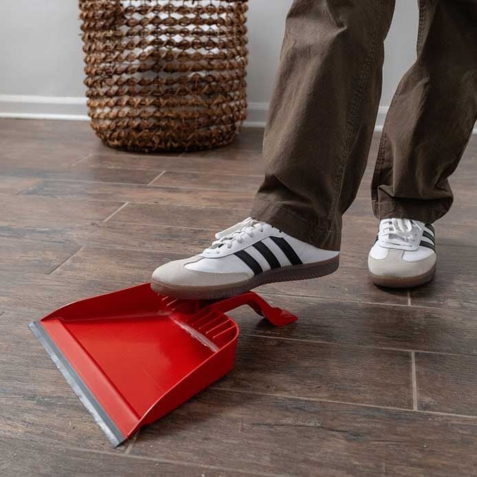 O-Cedar PowerCorner Pet Pro Broom & Step-On Dust Pan