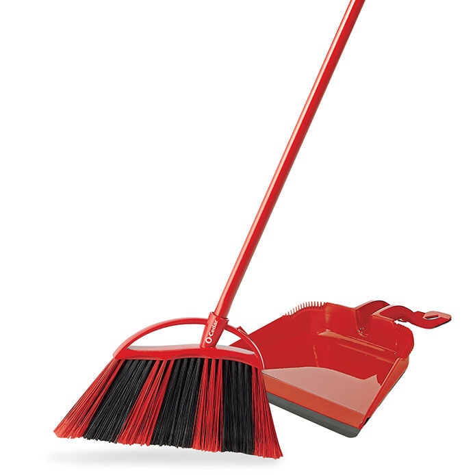 O-Cedar PowerCorner One Sweep Large Broom with Step-On Dust Pan