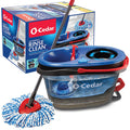 O-Cedar RinseClean spin mop bucket system dual-tank